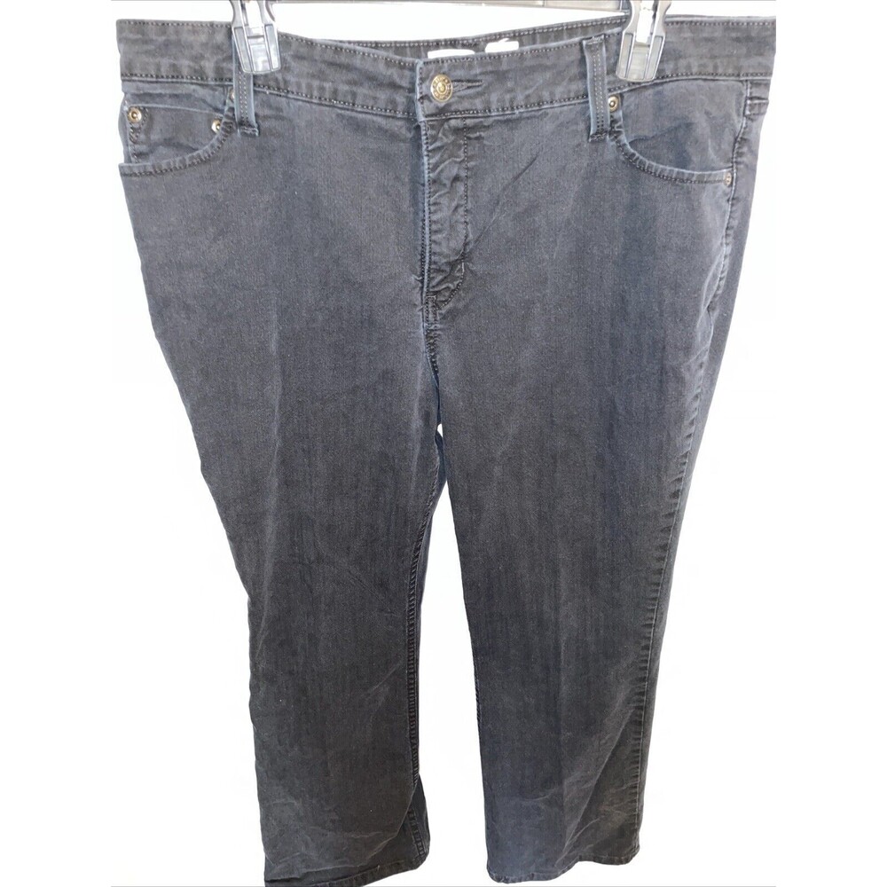 Levi’s Signature Women’s Straight Jeans Size 18 Black Comfort School College
